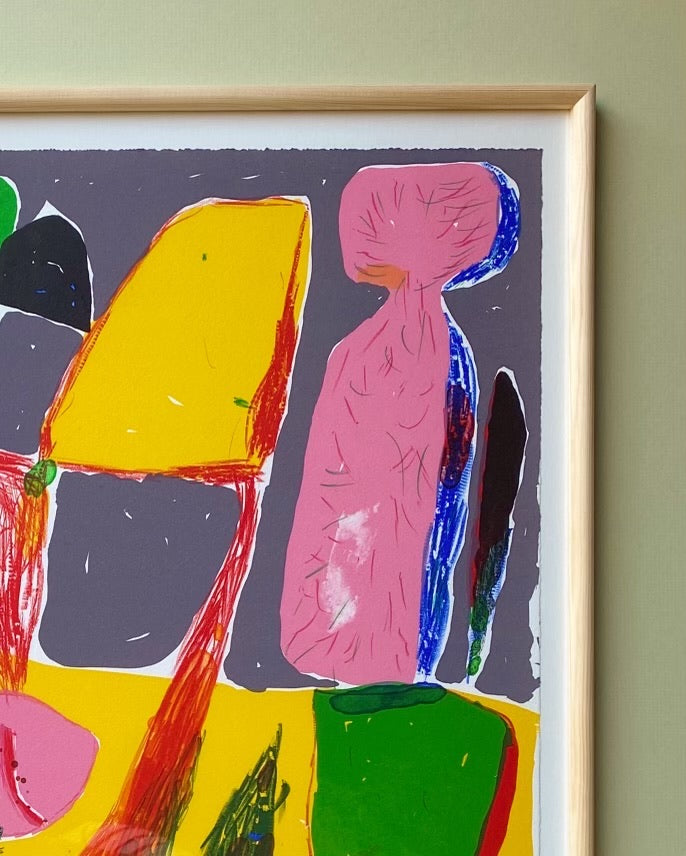 Sune Christiansen, Composition in yellow and gray (2023)